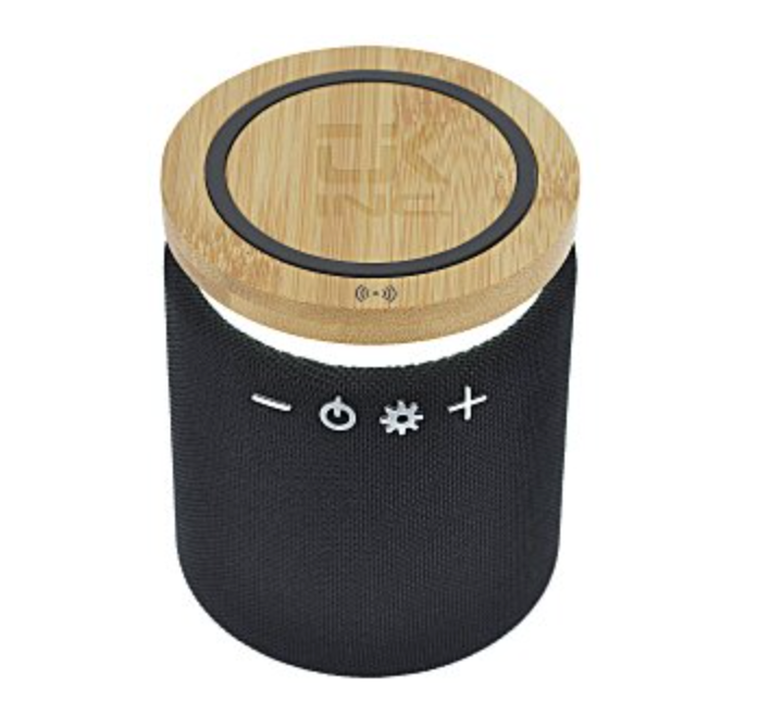 Ultra Sound Speaker with Bamboo Wireless Charger - 24 hr