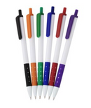 Grip Click Pen - White - 24 hr