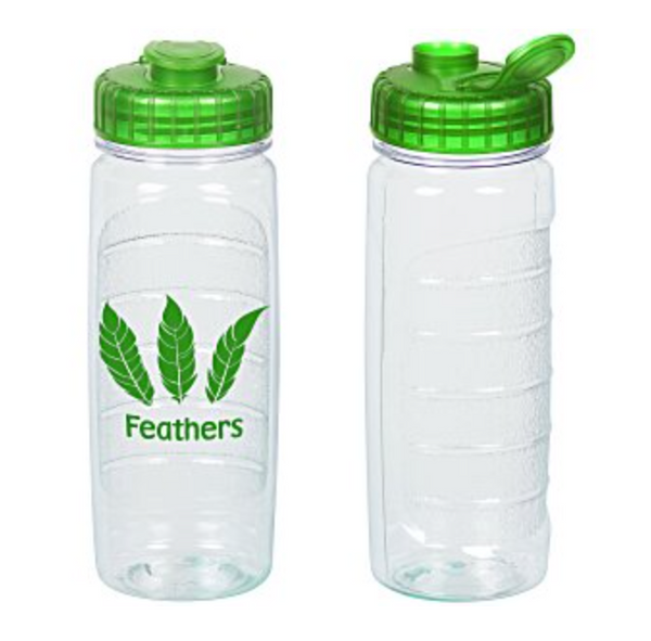 Refresh Clutch Water Bottle with Flip Lid - 20 oz. - Clear - 24 hr