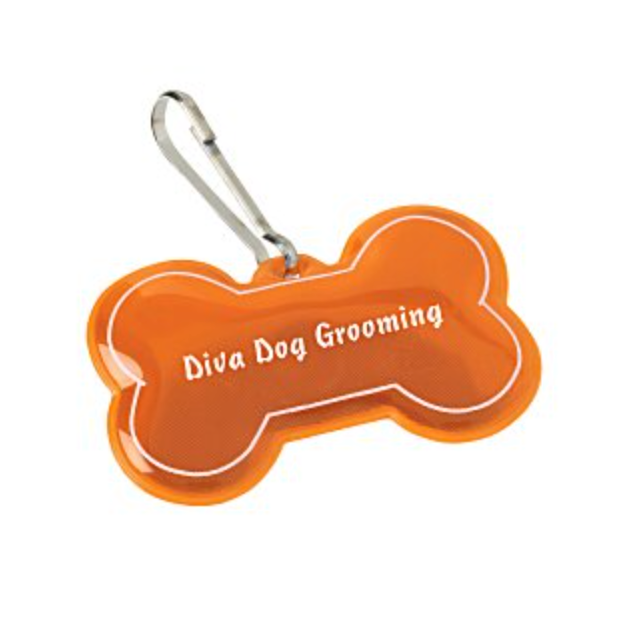Reflective Pet Collar Tag - Dog Bone