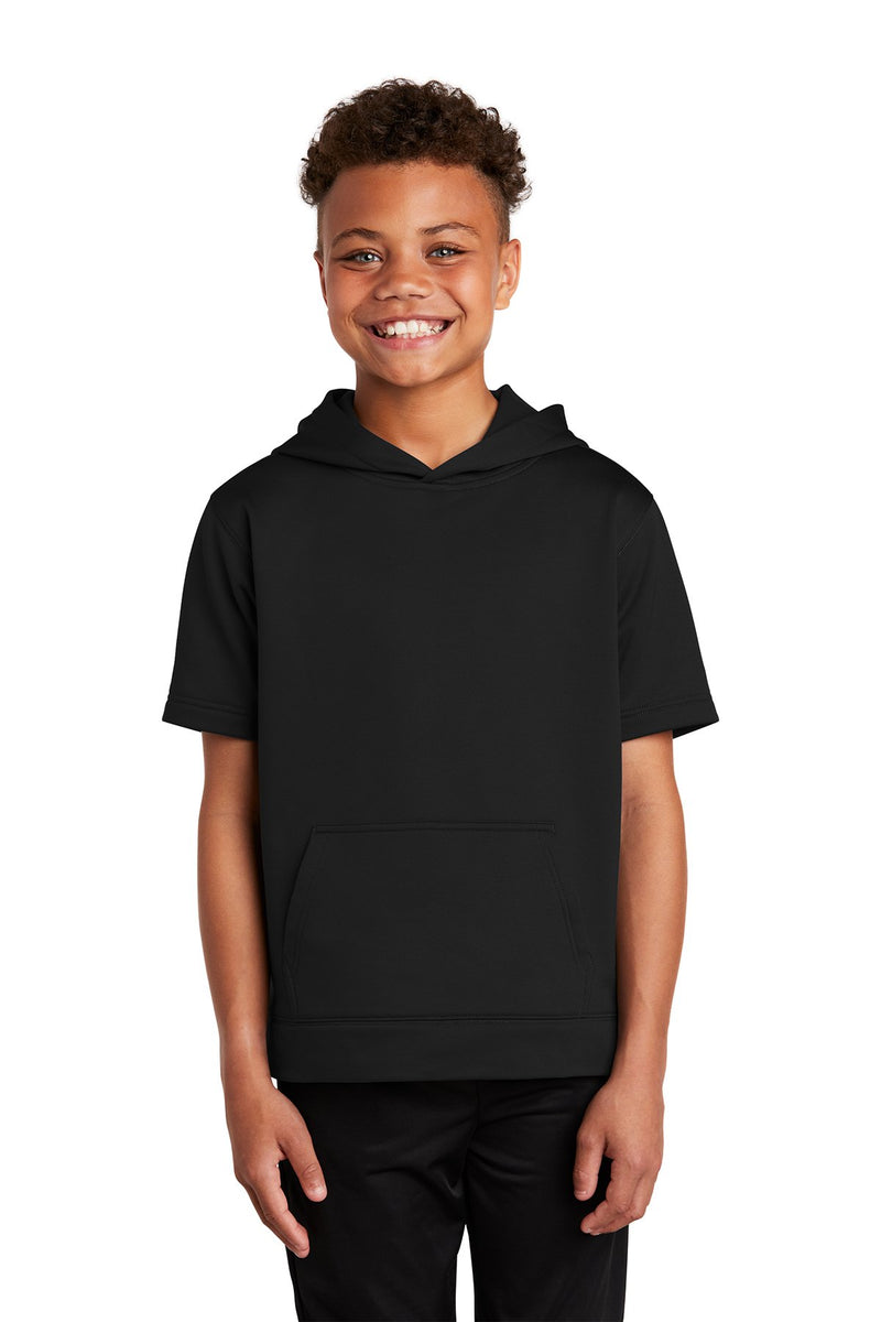 Sport-Tek Youth Sport-Wick Fleece Short Sleeve Hooded Pullover YST251