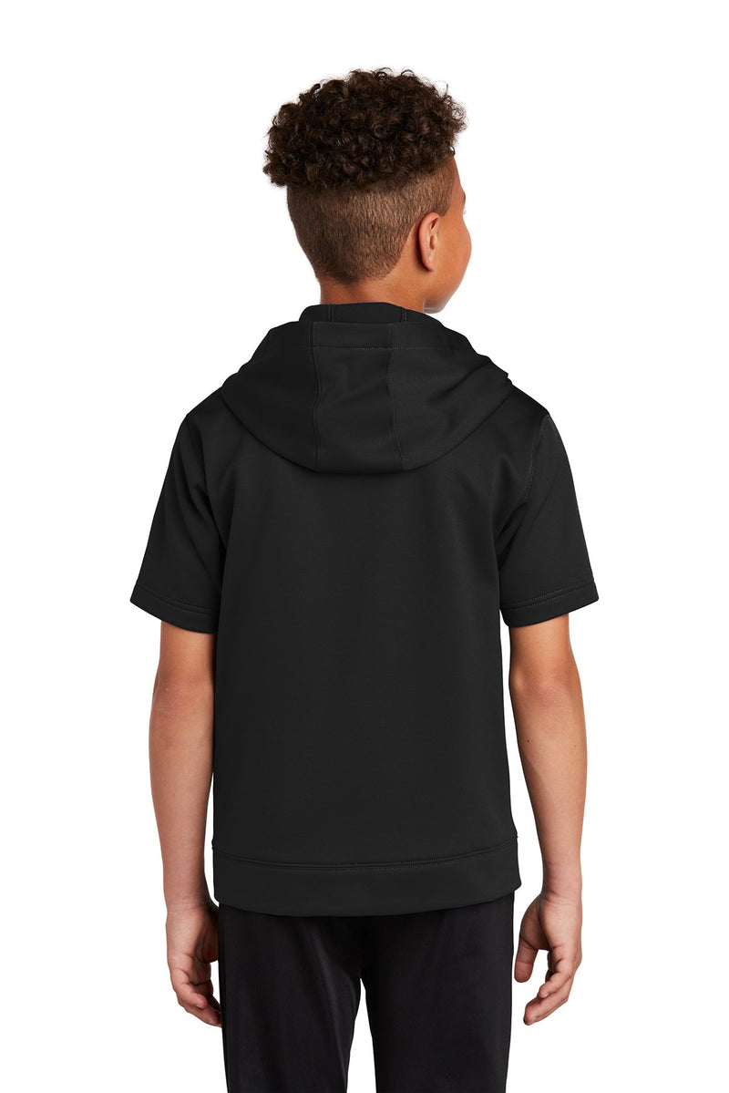 Sport-Tek Youth Sport-Wick Fleece Short Sleeve Hooded Pullover YST251