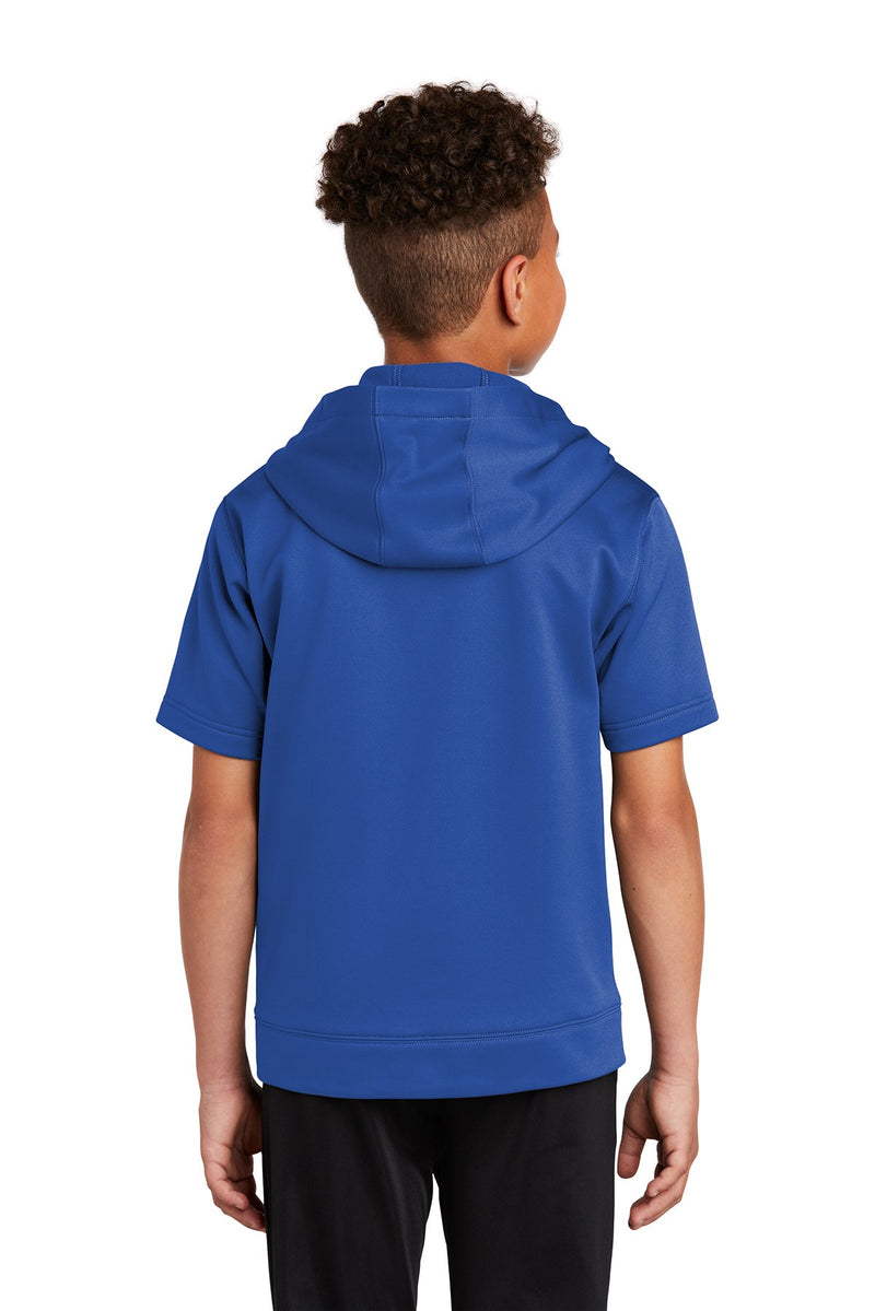 Sport-Tek Youth Sport-Wick Fleece Short Sleeve Hooded Pullover YST251