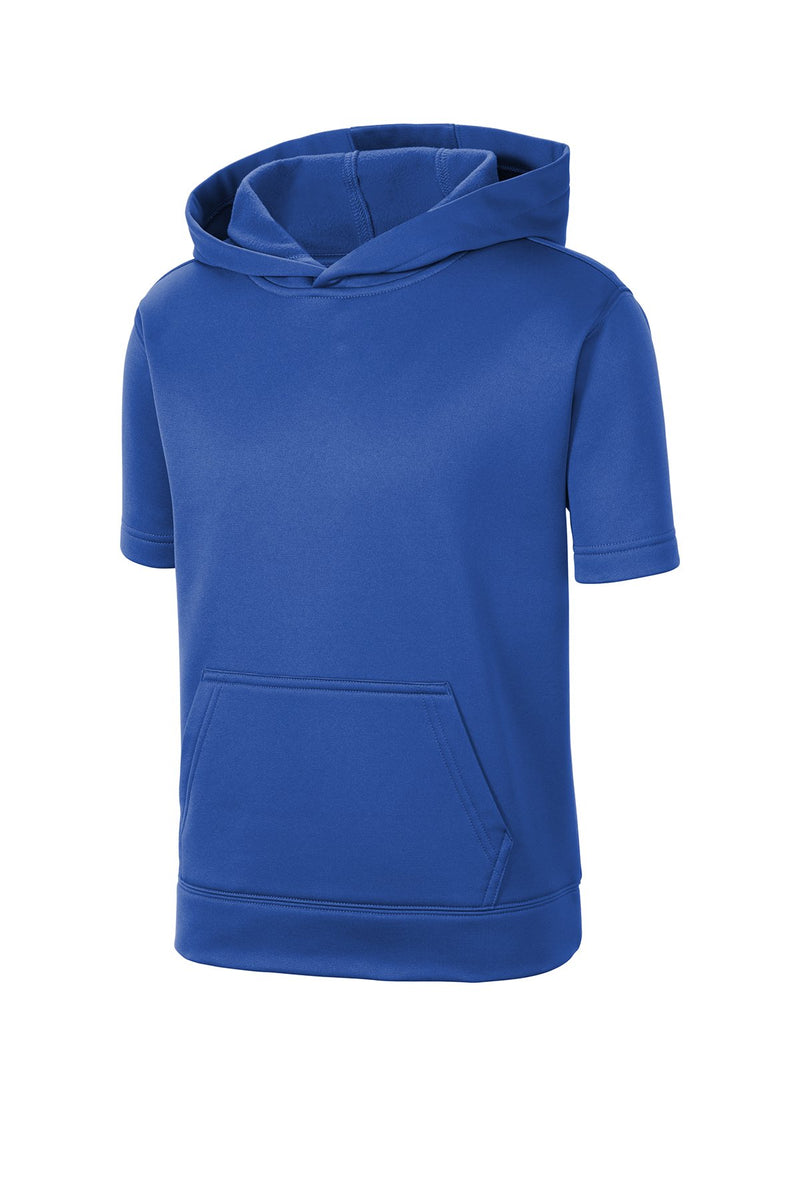 Sport-Tek Youth Sport-Wick Fleece Short Sleeve Hooded Pullover YST251