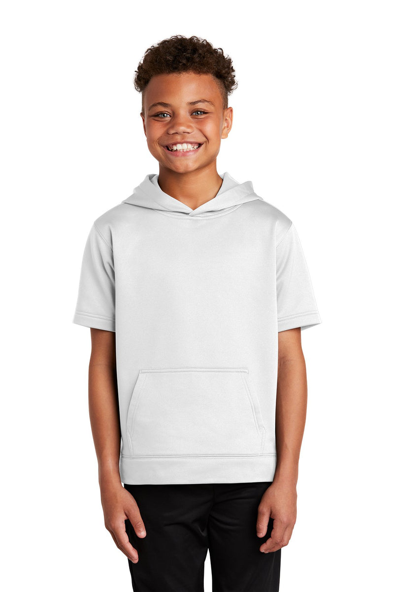 Sport-Tek Youth Sport-Wick Fleece Short Sleeve Hooded Pullover YST251