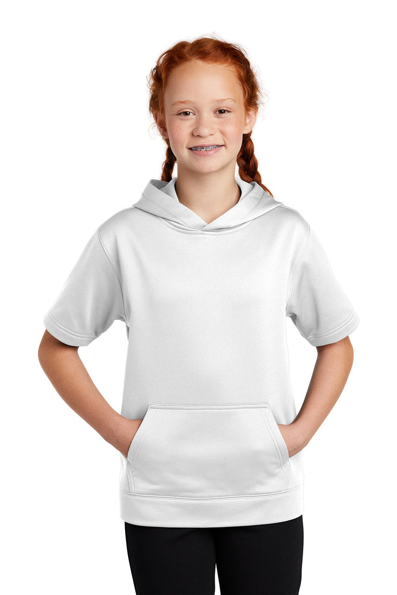 Sport-Tek Youth Sport-Wick Fleece Short Sleeve Hooded Pullover YST251