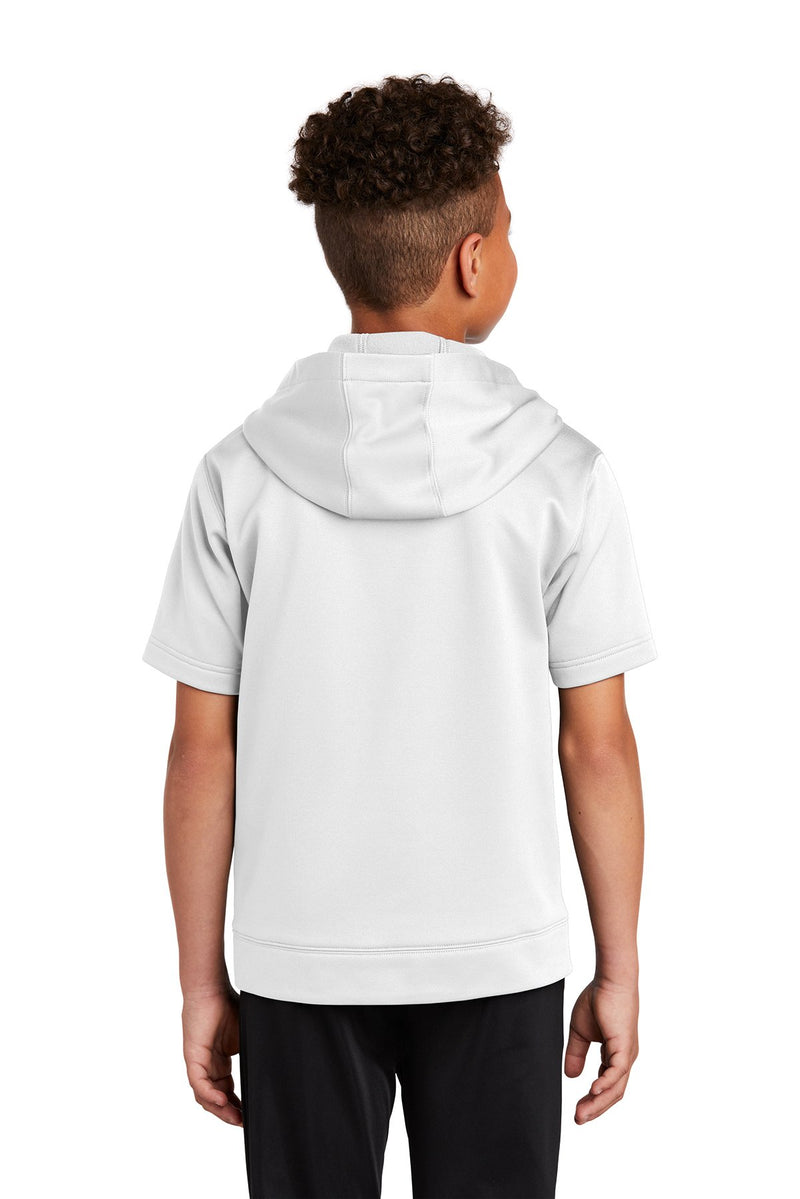 Sport-Tek Youth Sport-Wick Fleece Short Sleeve Hooded Pullover YST251