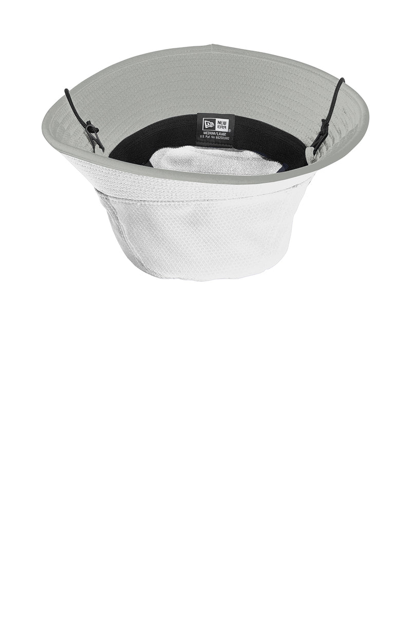 New Era Hex Era Bucket Hat | NE800 | White x Rainstorm Grey