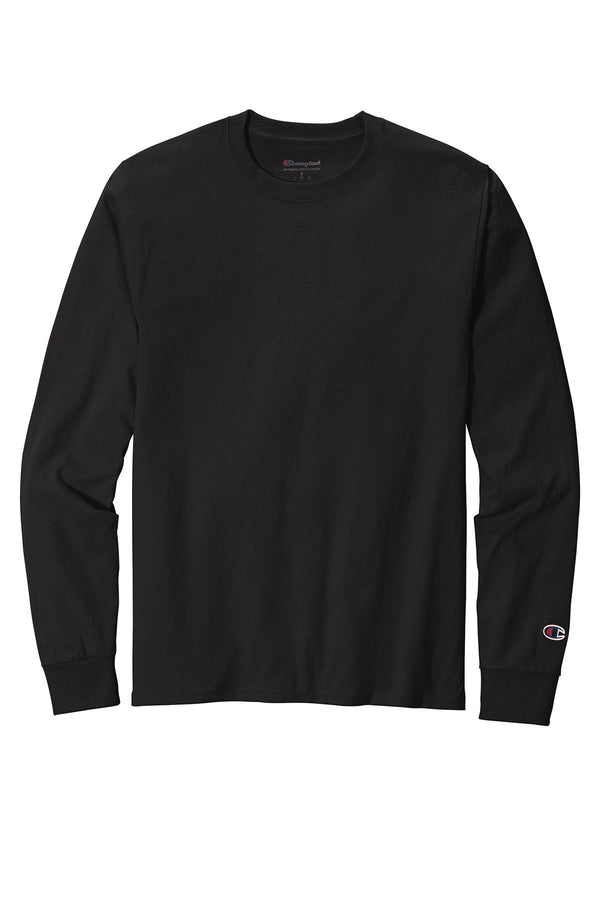 Champion Heritage 5.2-Oz. Jersey Long Sleeve Tee CC8C | Black