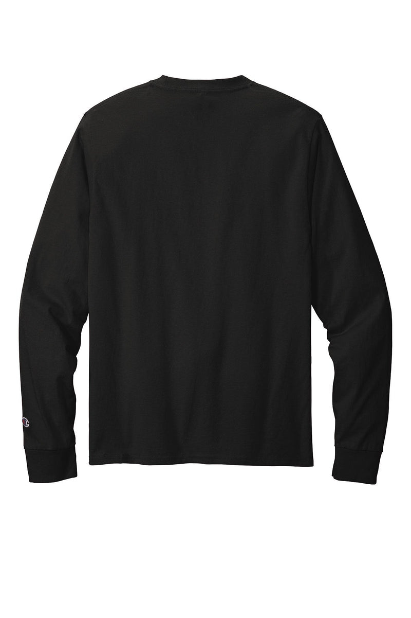 Champion Heritage 5.2-Oz. Jersey Long Sleeve Tee CC8C | Black