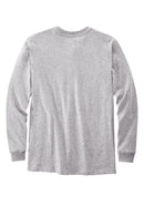 Carhartt Long Sleeve Henley T-Shirt CTK128 | Heather Grey