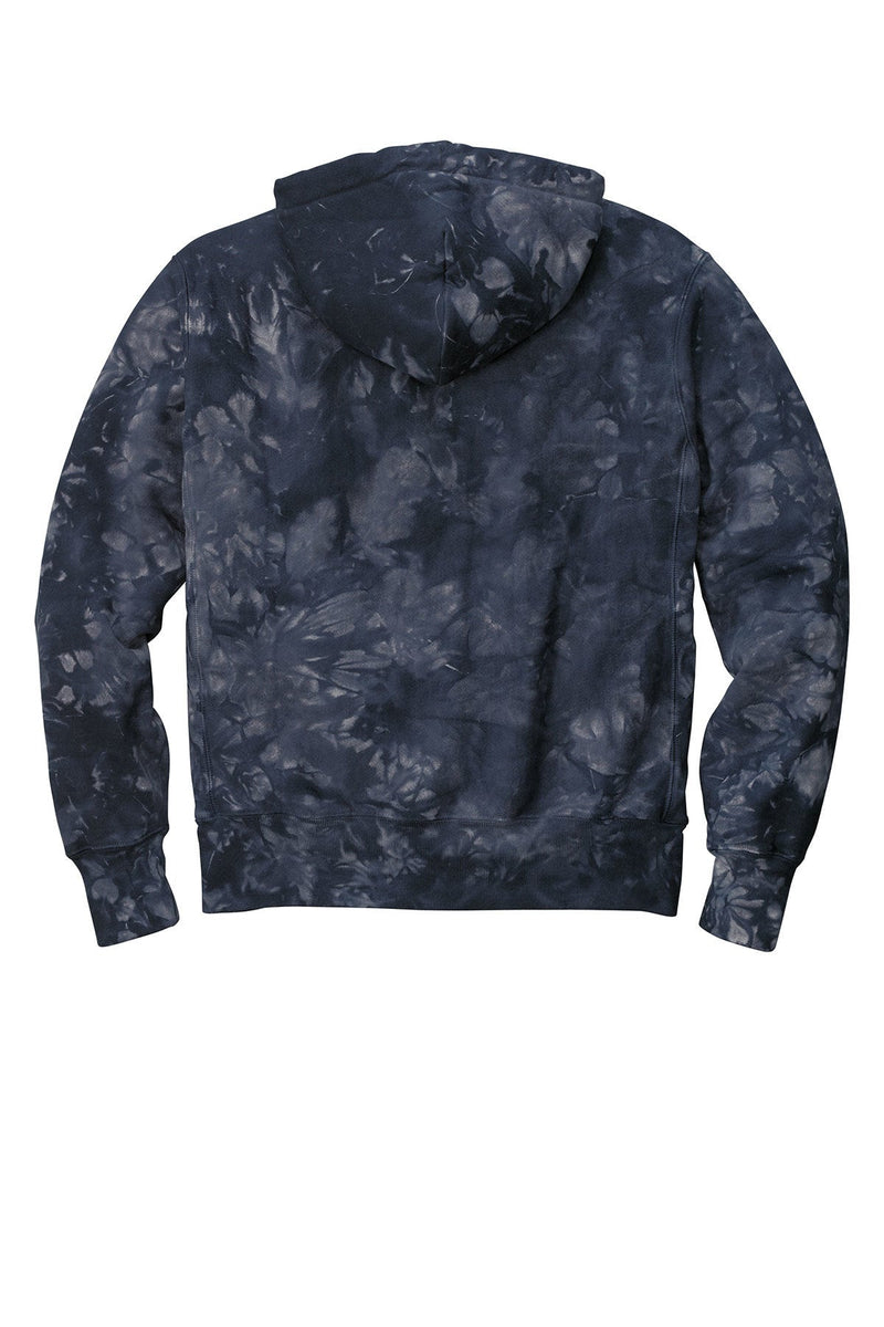 Copy of Champion Reverse Weave Scrunch-Dye Tie-Dye Hooded Sweatshirt. TDS101 | Navy