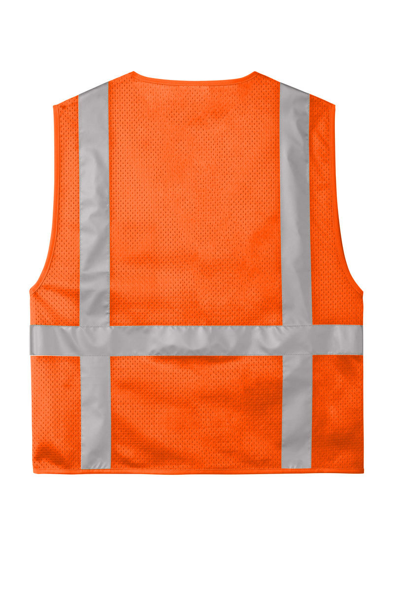 CornerStone ANSI 107 Class 2 Mesh Six-Pocket Zippered Vest CSV104