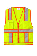 CornerStone ANSI 107 Class 2 Surveyor Zippered Two-Tone Vest | CSV105