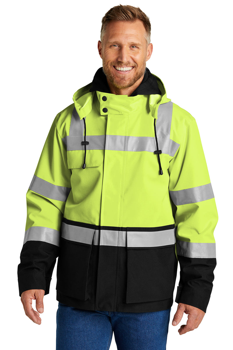 CornerStone ANSI 107 Class 3 Waterproof Ripstop 3-In-1 Parka | CSJ502 | Safety Yellow