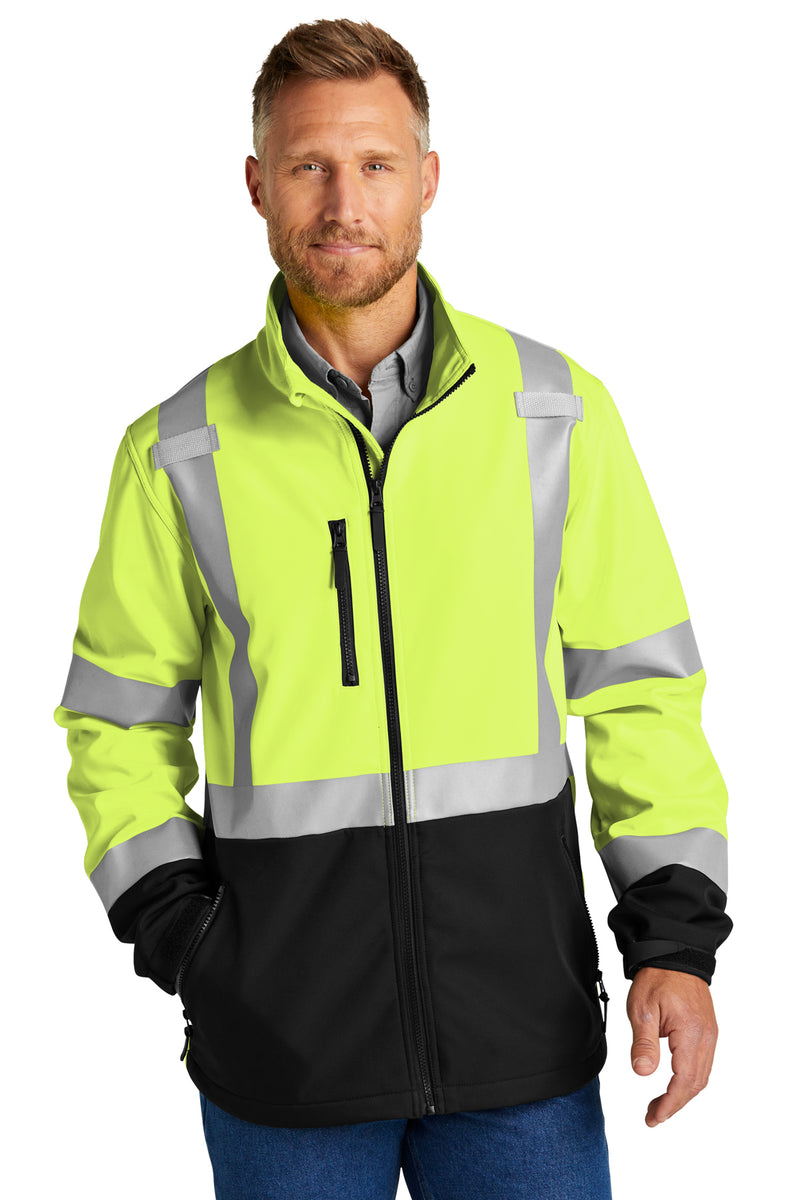 CornerStone ANSI 107 Class 3 Soft Shell Jacket | CSJ503 | Safety Yellow