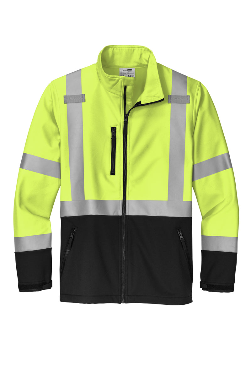 CornerStone ANSI 107 Class 3 Soft Shell Jacket | CSJ503 | Safety Yellow