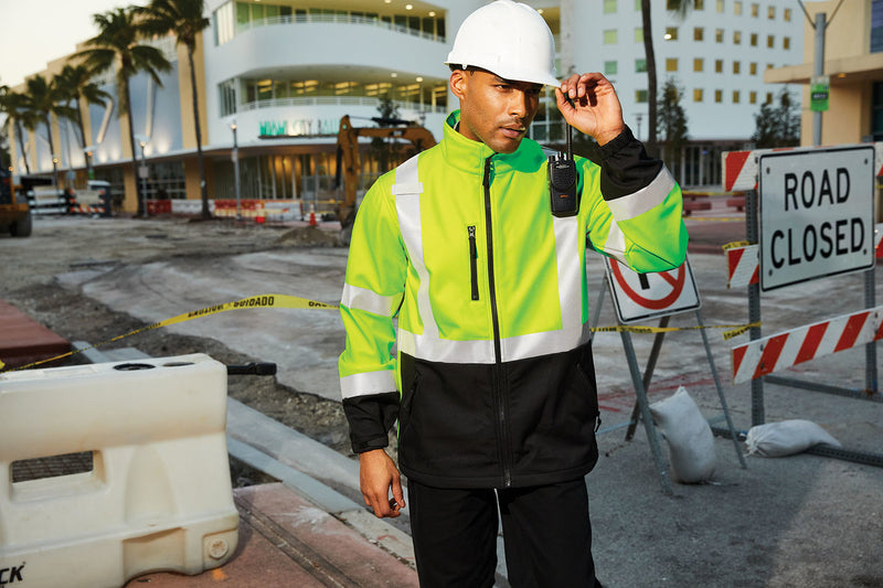 CornerStone ANSI 107 Class 3 Soft Shell Jacket | CSJ503 | Safety Yellow