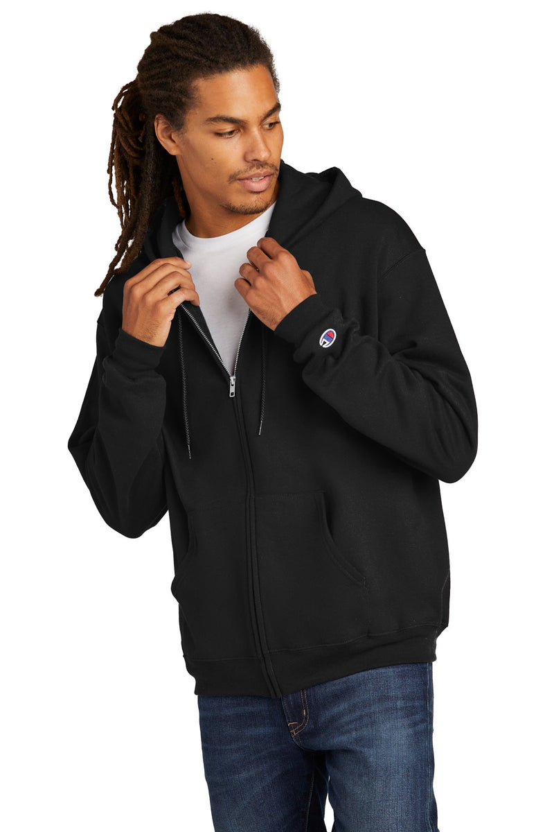 Champion Eco Fleece Full-Zip Hoodie S800 | Black