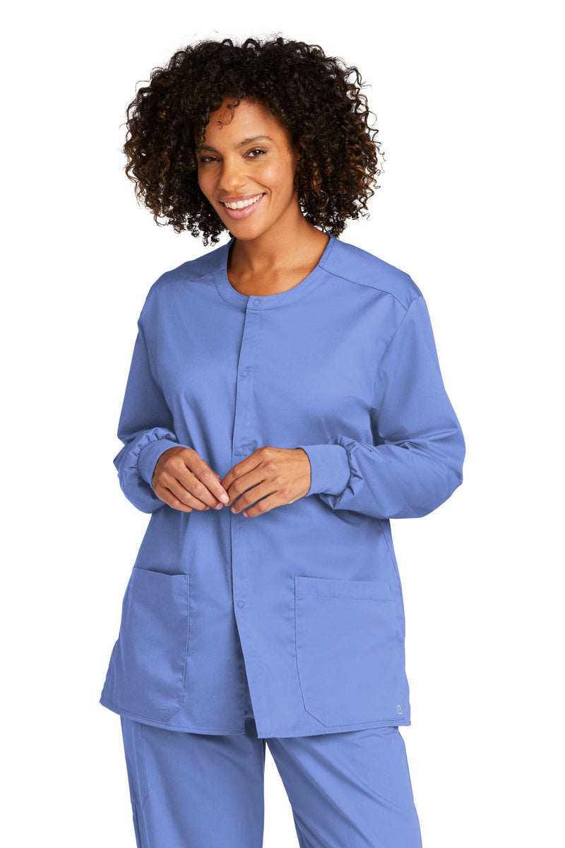 WonderWink Unisex WorkFlex Snap-Front Scrub Jacket WW3080