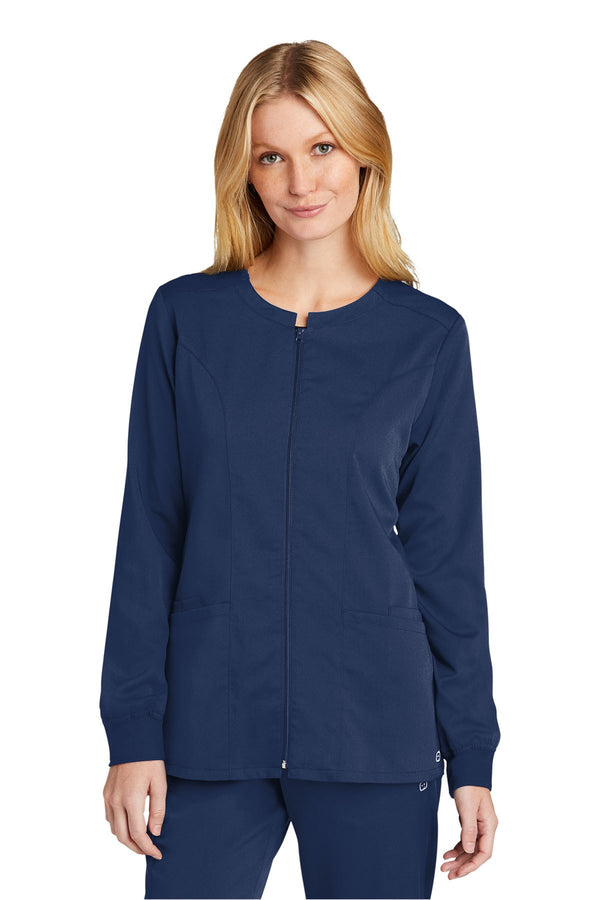 WonderWink Women’s Premiere Flex Full-Zip Scrub Jacket WW4088