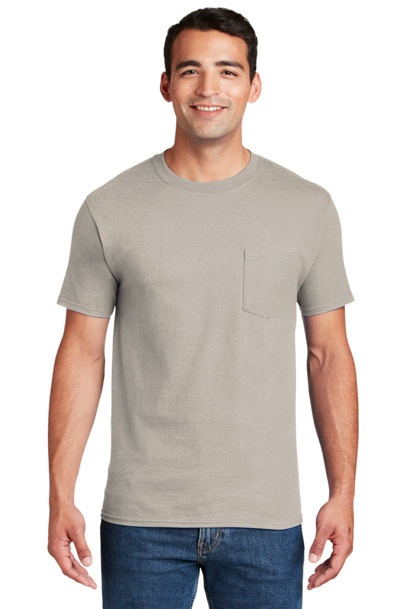 Hanes Beefy-T - 100% Cotton T-Shirt with Pocket 5190