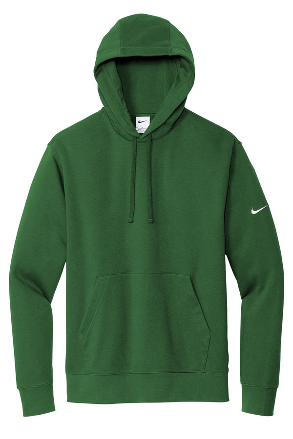 Nike Club Fleece Sleeve Swoosh Pullover Hoodie NKDR1499 NEW | Gorge Green