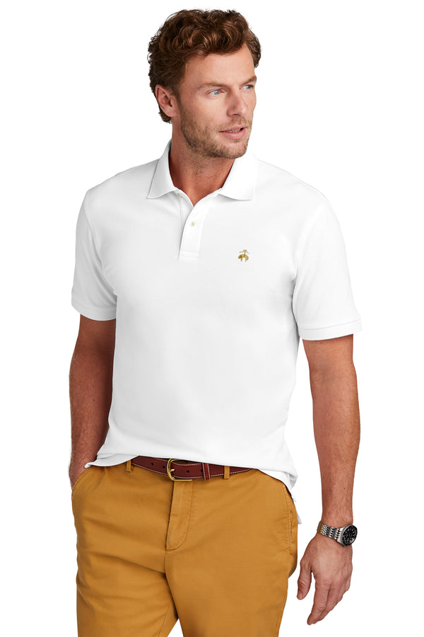 Brooks Brothers Pima Cotton Pique Polo | White | BB18200