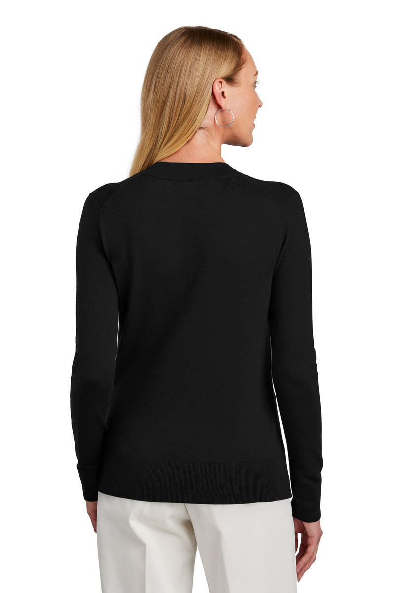 Brooks Brothers® Women’s Cotton Stretch V-Neck Sweater | BB18401 | Black