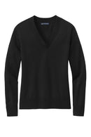 Brooks Brothers® Women’s Cotton Stretch V-Neck Sweater | BB18401 | Black
