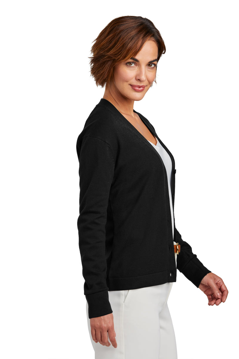 Brooks Brothers Women’s Cotton Stretch Cardigan Sweater | BB18405 | Black