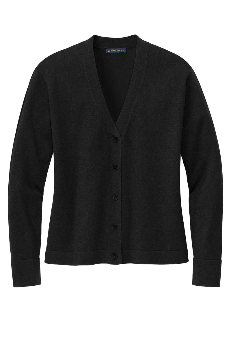 Brooks Brothers Women’s Cotton Stretch Cardigan Sweater | BB18405 | Black