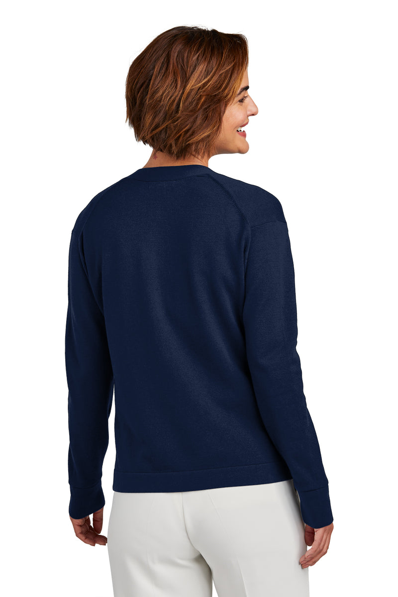 Brooks Brothers Women’s Cotton Stretch Cardigan Sweater | BB18405 | Navy Blazer