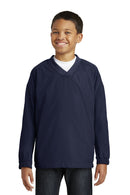 Sport-Tek Youth V-Neck Raglan Wind Shirt YST72
