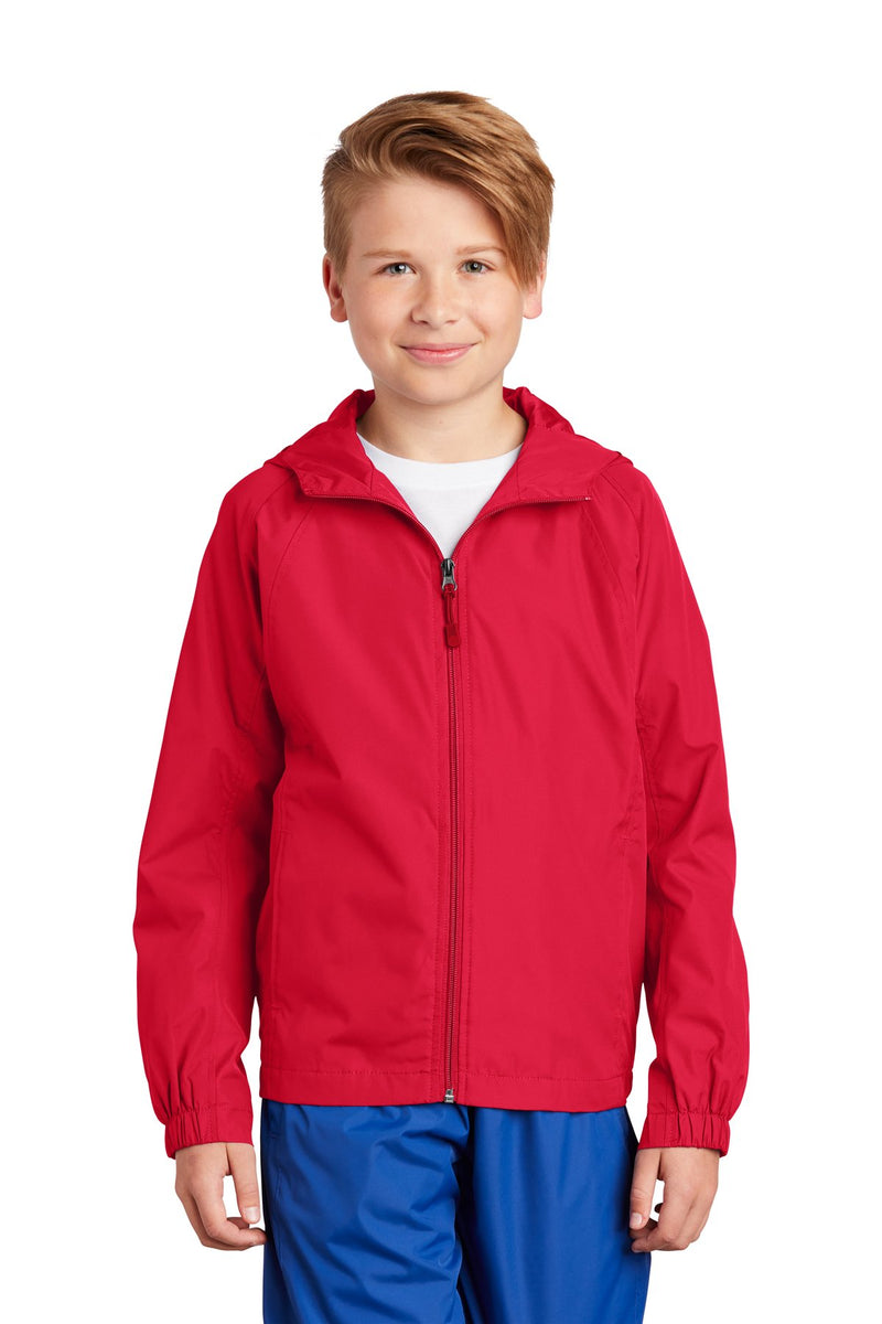 Sport-Tek Youth Hooded Raglan Jacket YST73