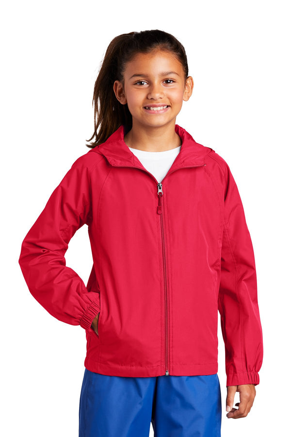 Sport-Tek Youth Hooded Raglan Jacket YST73