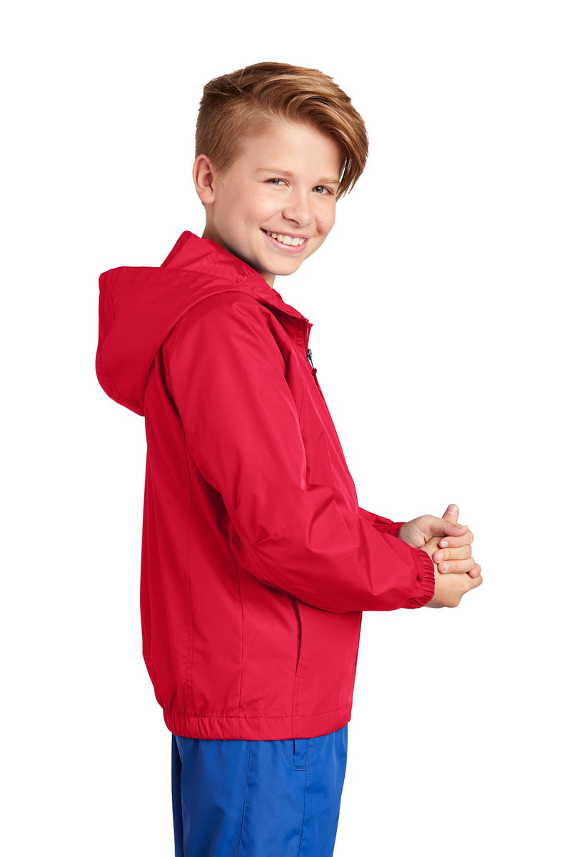 Sport-Tek Youth Hooded Raglan Jacket YST73