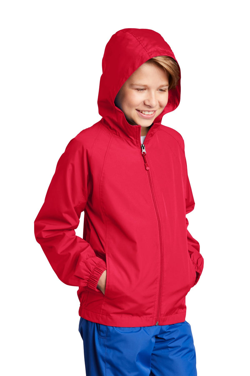 Sport-Tek Youth Hooded Raglan Jacket YST73