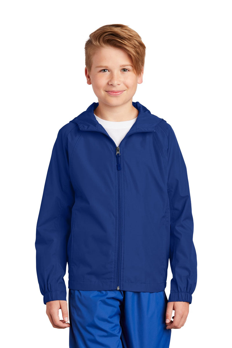 Sport-Tek Youth Hooded Raglan Jacket YST73