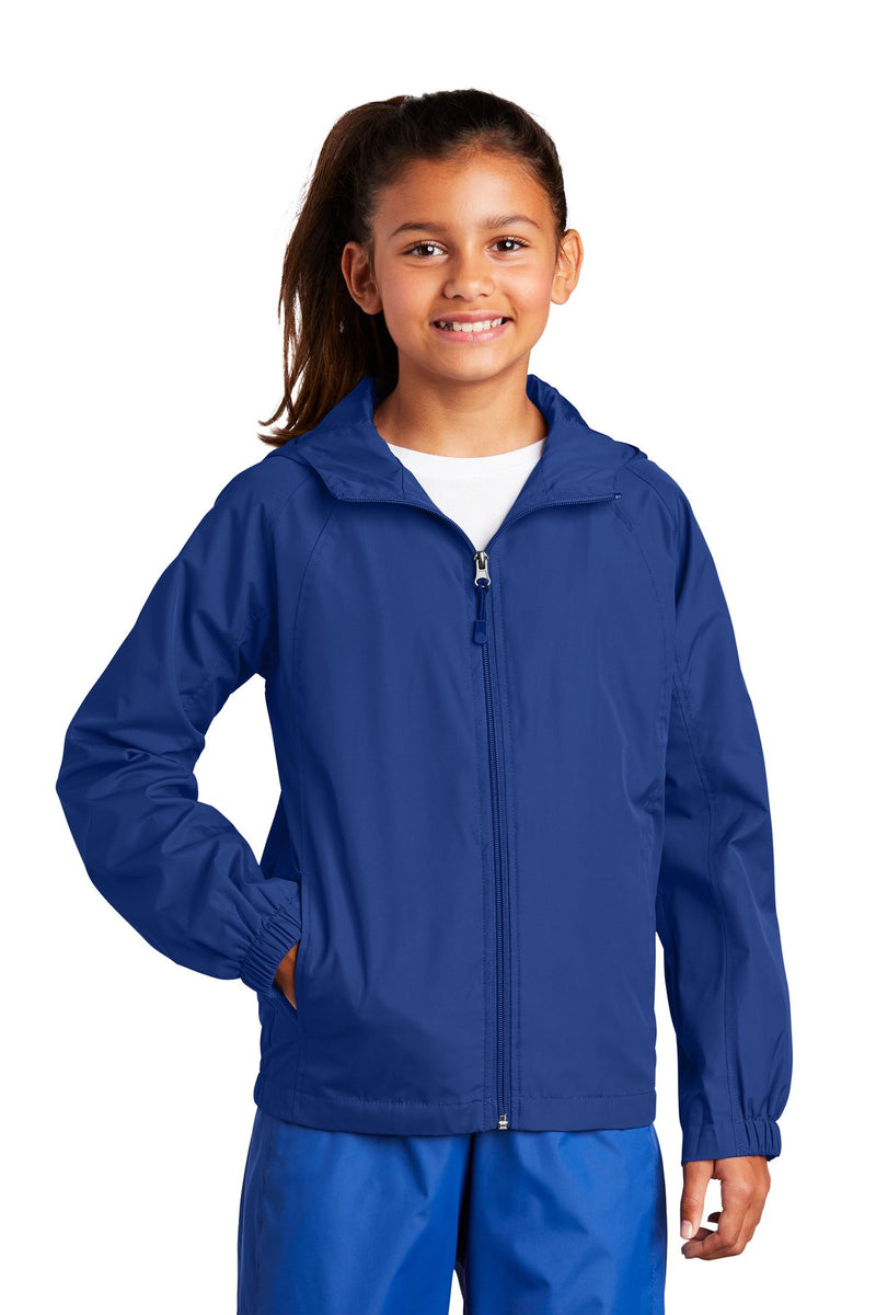 Sport-Tek Youth Hooded Raglan Jacket YST73