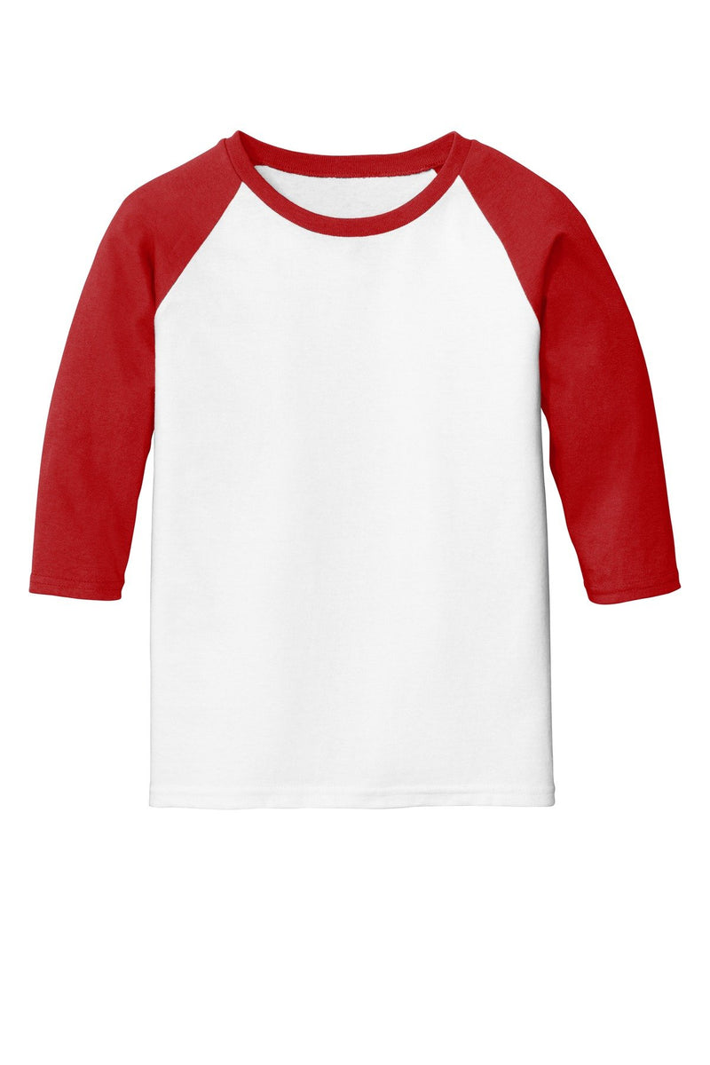 Gildan Heavy Cotton Youth 3/4-Sleeve Raglan T-Shirt. 5700B