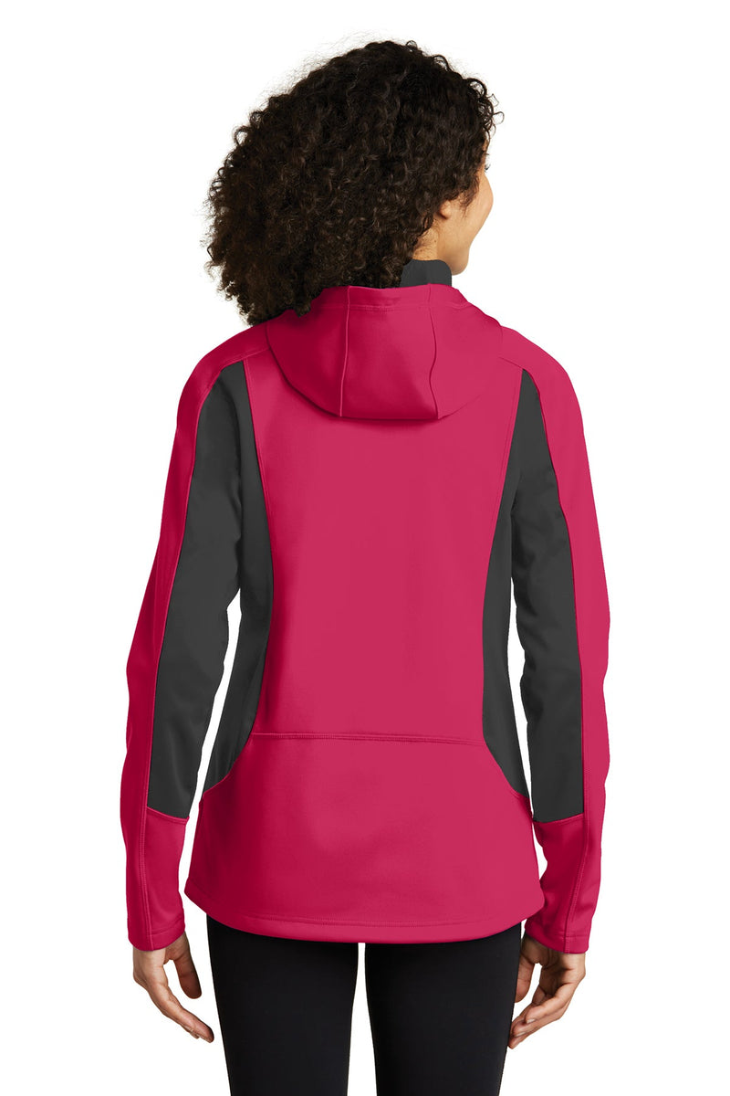 Eddie Bauer Ladies Trail Soft Shell Jacket EB543 | Pink Lotus / Grey Steel