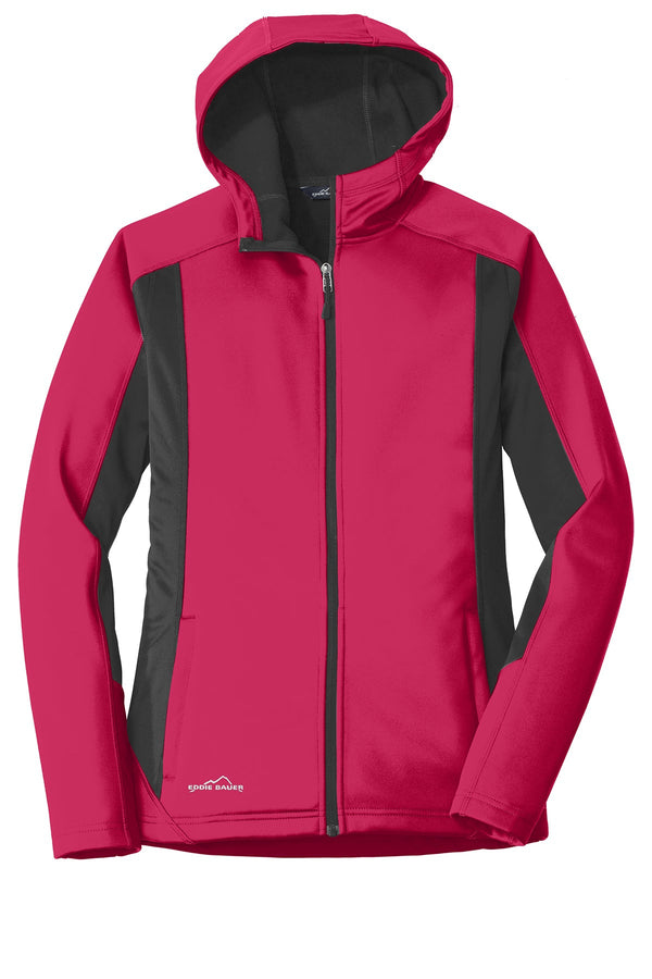 Eddie Bauer Ladies Trail Soft Shell Jacket EB543 | Pink Lotus / Grey Steel