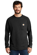 Carhartt Force ® Cotton Delmont Long Sleeve T-Shirt CT100393 | Black
