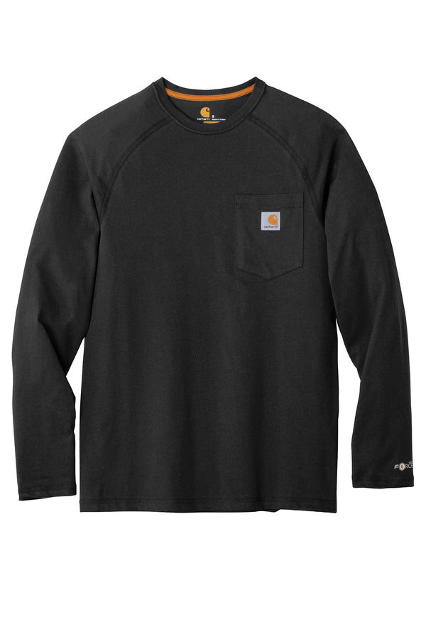 Carhartt Force ® Cotton Delmont Long Sleeve T-Shirt CT100393 | Black