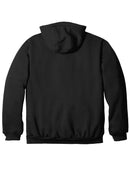 Carhartt Rain Defender Rutland Thermal-Lined Hooded Zip-Front Sweatshirt CT100632 | Black