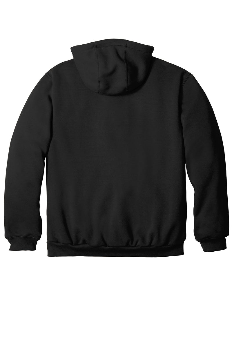 Carhartt Rain Defender Rutland Thermal-Lined Hooded Zip-Front Sweatshirt CT100632 | Black