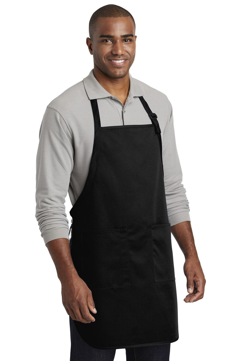 Port Authority Full-Length Two-Pocket Bib Apron. A600