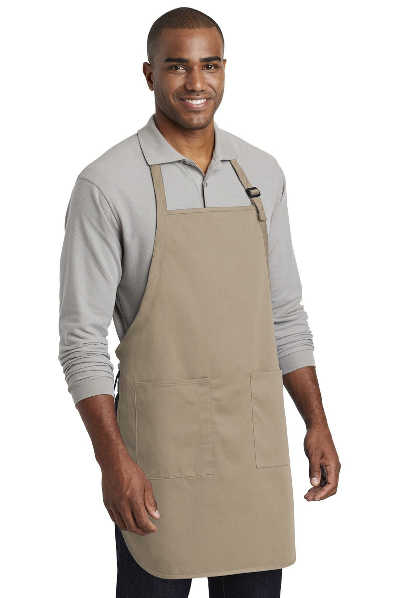 Port Authority Full-Length Two-Pocket Bib Apron. A600