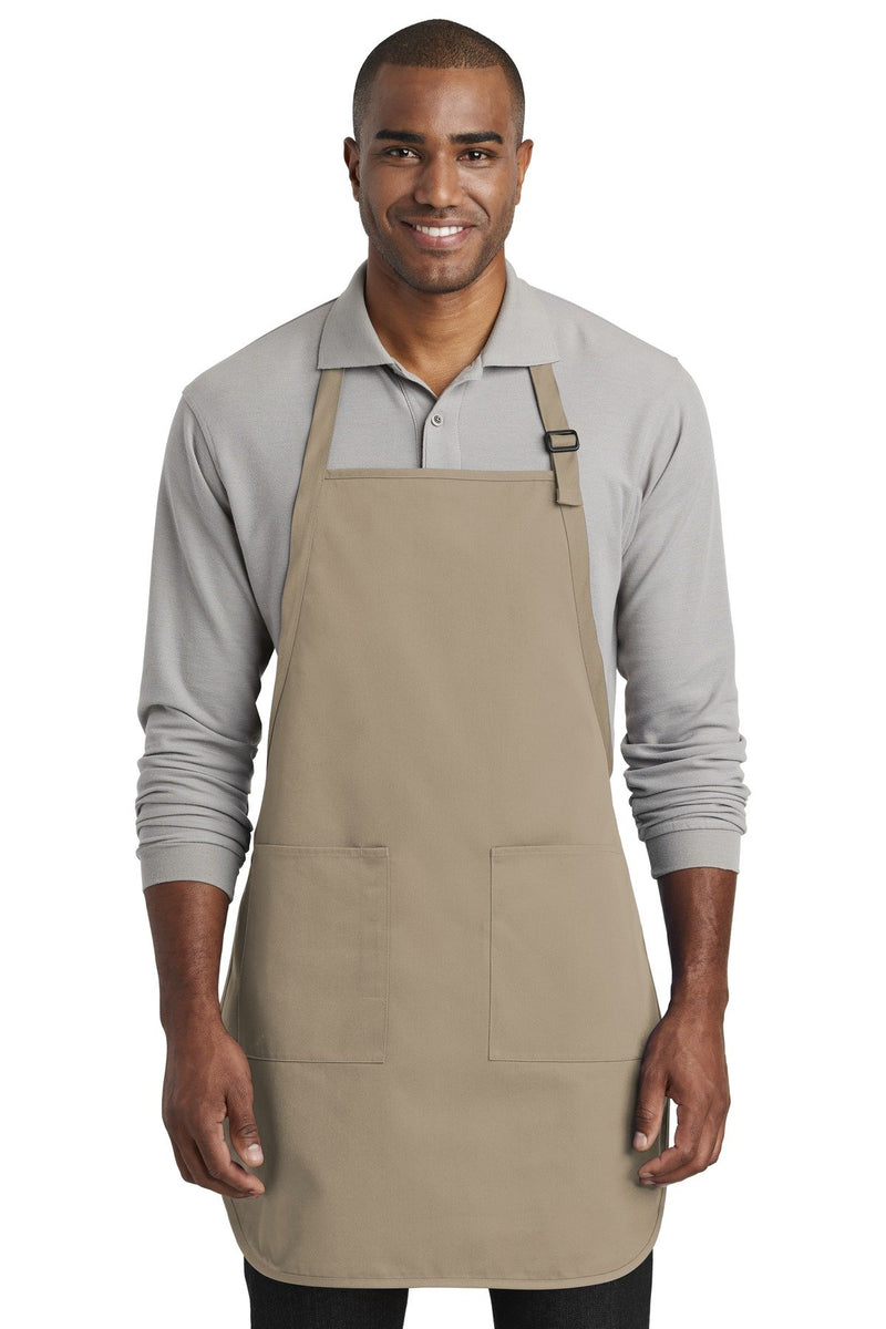 Port Authority Full-Length Two-Pocket Bib Apron. A600